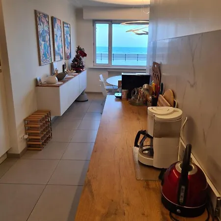 Frontaal Gelijkvloers Seaview 80m² 2 Slp Oostende