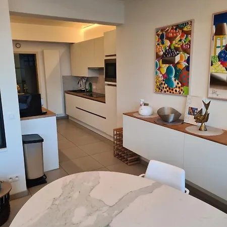 Frontaal Gelijkvloers Seaview 80m² 2 Slp Apartamento Ostend