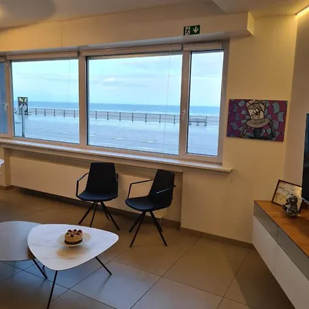 Apartmán Frontaal Gelijkvloers Seaview 80m² 2 Slp Ostende